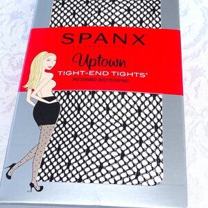 SpanxTIght End Tights Black Fishnets   Size B